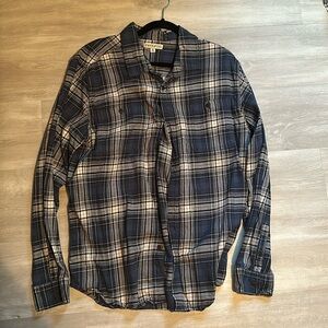 Flannel pattern dress shirt